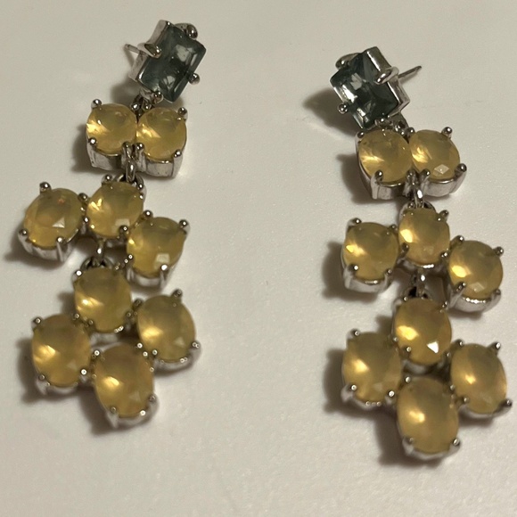Kate Spade Hancock Chandelier Earrings – Opal and Grey Smoke - Picture 2 of 2